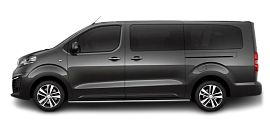 Side view photo of Peugeot e-Traveller Standard 75 kWh (2021-2024) on transparent background