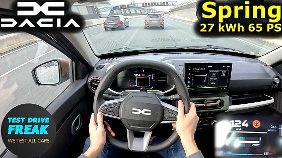 Video: 2025 Dacia Spring Extreme Electric 65 PS ? TOPSPEED POV Drive + Electric Consumption Test