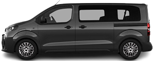 Side view photo of Toyota Proace Verso Electric L1 75 kWh (2024-...) on transparent background