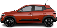 Side view photo of Dacia Spring Cargo Electric 65 (2024-…) on transparent background